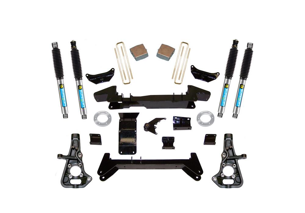 6 Inch Lift Kit 1999-2010 Chevy Silverado and GMC Sierra 2500 Non Hd or 1500HD 4WD Knuckle Kit with Shocks Superlift-1