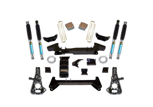 6 Inch Lift Kit 1999-2010 Chevy Silverado and GMC Sierra 2500 Non Hd or 1500HD 4WD Knuckle Kit with Shocks Superlift-1