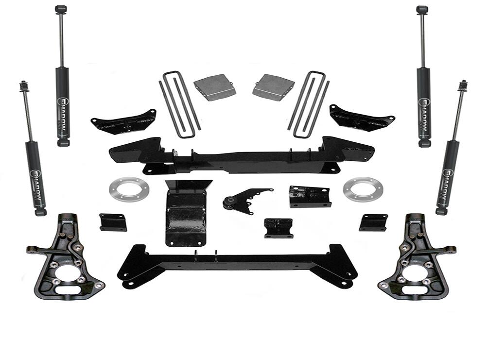 6 Inch Lift Kit 1999-2010 Chevy Silverado and GMC Sierra 2500 Non Hd or 1500HD 4WD Knuckle Kit with Shocks Superlift-3