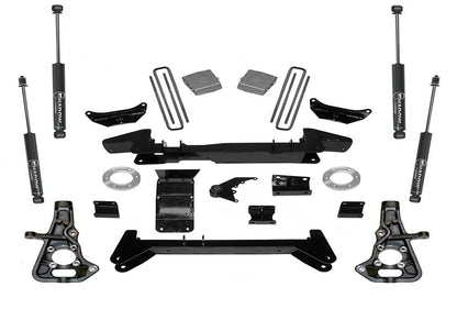 6 Inch Lift Kit 1999-2010 Chevy Silverado and GMC Sierra 2500 Non Hd or 1500HD 4WD Knuckle Kit with Shocks Superlift-3