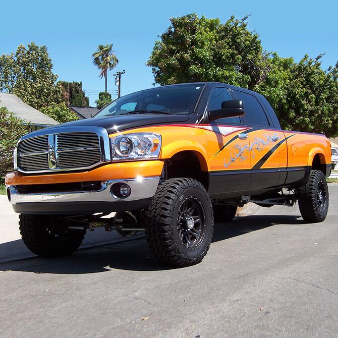 6 Inch Lift Kit 2007-2008 Dodge Ram 2500 and 3500 4WD 6.7L Cummins Diesel Engine with Shocks Superlift-6