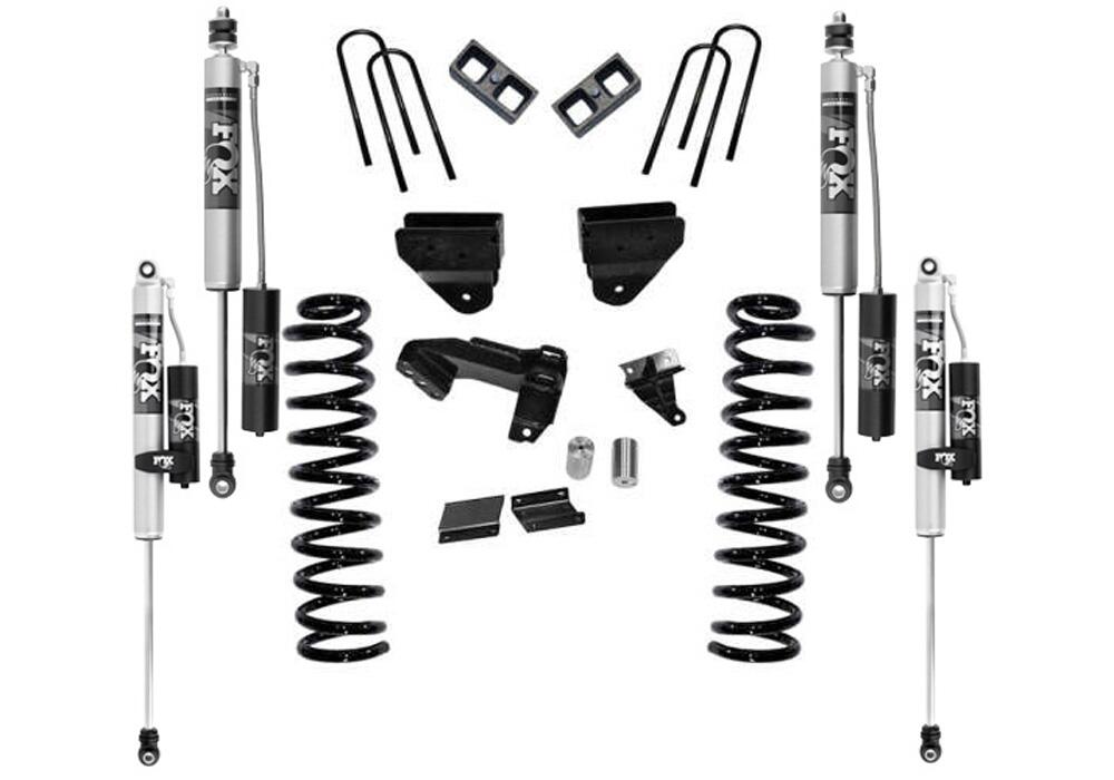 4 Inch Lift Kit 2011-2016 Ford F-250/350 4WD Diesel Engine without 4-Link Conversion without Replacement Radius Arms with Fox 2.0 Shocks Superlift