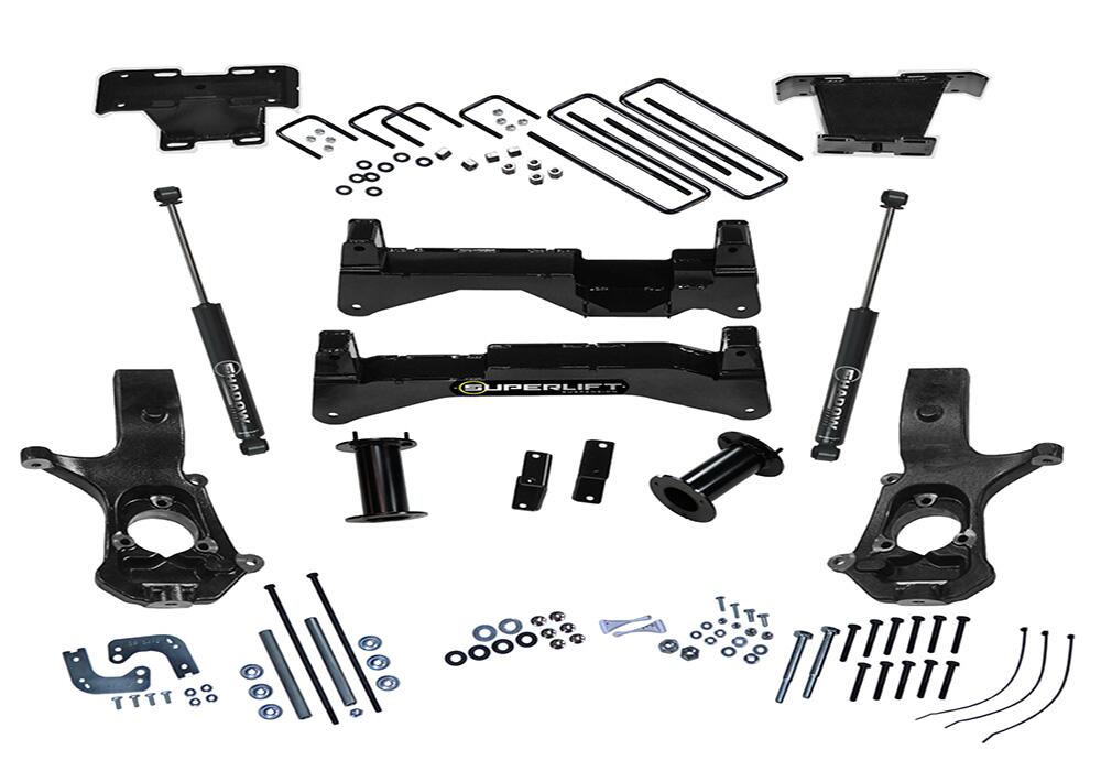 8 Inch Lift Kit 2014-2018 Silverado/Sierra 4WD with Aluminum or Stamp Steel Control Arms Superlift-12