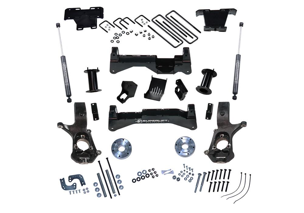 8 Inch Lift Kit 2007-2016 Chevy Silverado and GMC Sierra 4WD with Cast Steel Control Arms with Shocks Superlift-1