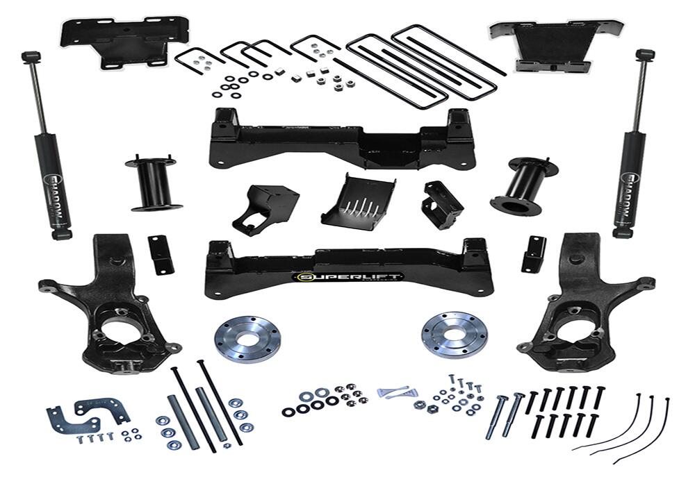 8 Inch Lift Kit 2007-2016 Chevy Silverado and GMC Sierra 4WD with Cast Steel Control Arms with Shocks Superlift-3