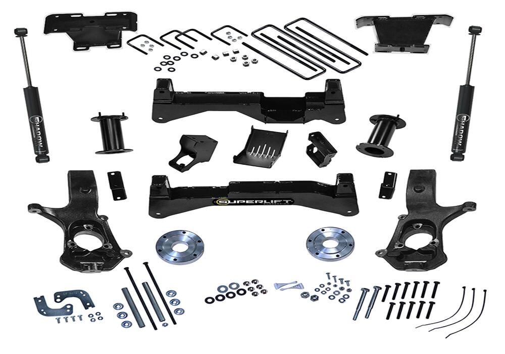 8 Inch Lift Kit 2014-2018 Silverado/Sierra 4WD with Aluminum or Stamp Steel Control Arms Superlift-8