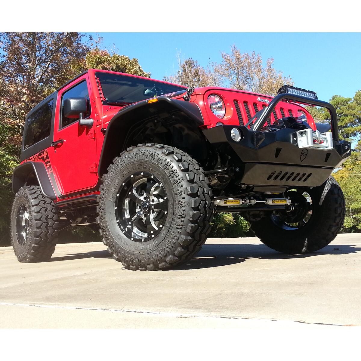 4 Inch Lift Kit 2007-2018 Jeep Wrangler JK 2 Door Standard Kit with Shocks Superlift-5