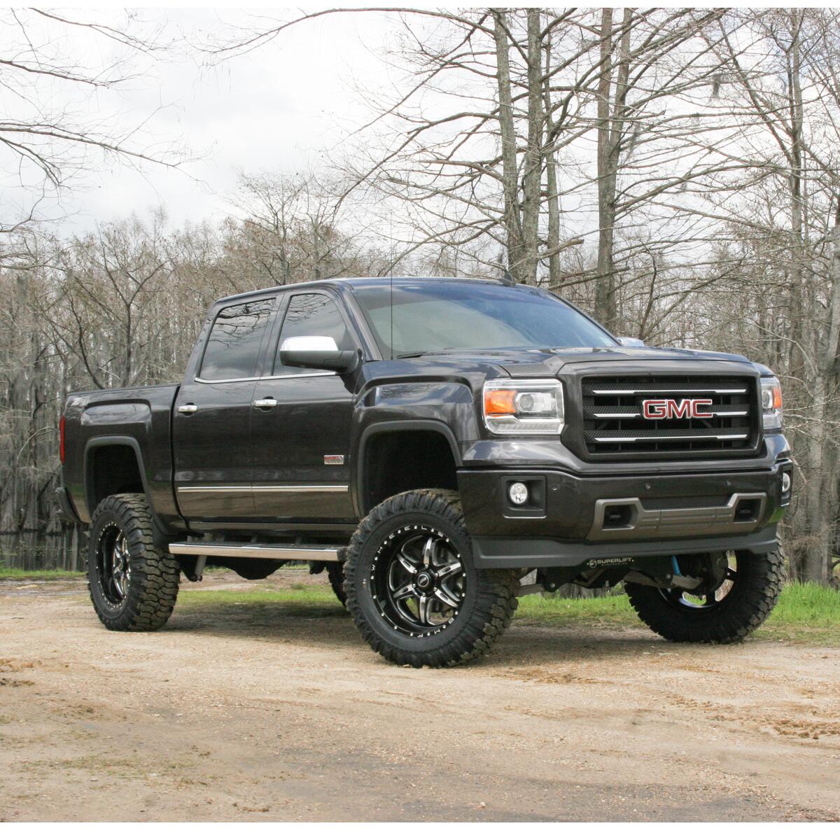 8 Inch Lift Kit 2007-2016 Chevy Silverado and GMC Sierra 4WD with Factory Cast Steel Control Arms with King Coilovers and Shocks Superlift-1