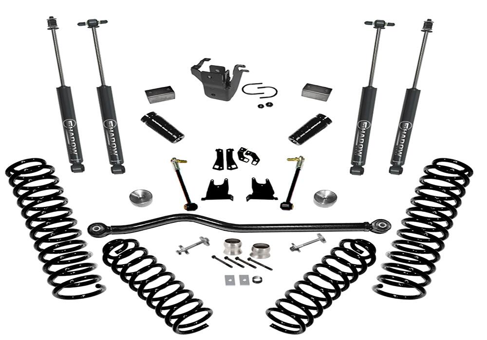 4 Inch Lift Kit 2007-2018 Jeep Wrangler JK 2 Door with Shocks Superlift-11