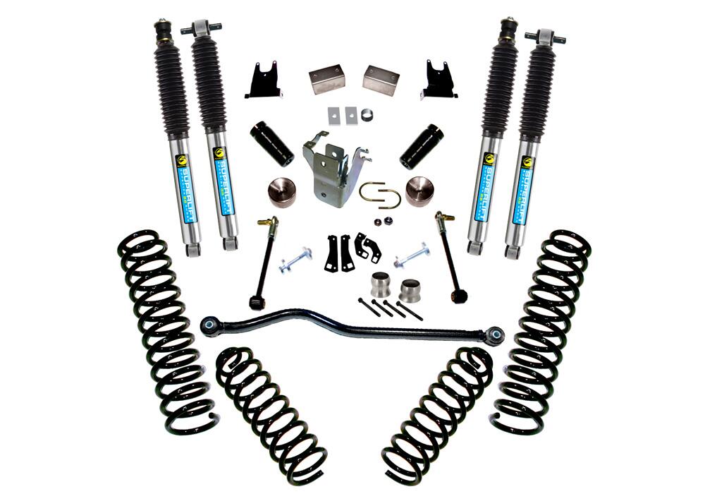4 Inch Lift Kit 2007-2018 Jeep Wrangler JK Unlimited with Shocks Superlift-3