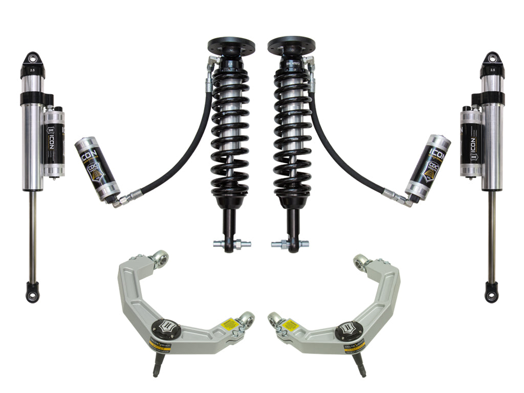 2014 Ford F150 4WD 1.75-2.63 Inch Suspension System W Billet UCA ICON Vehicle Dynamics-1