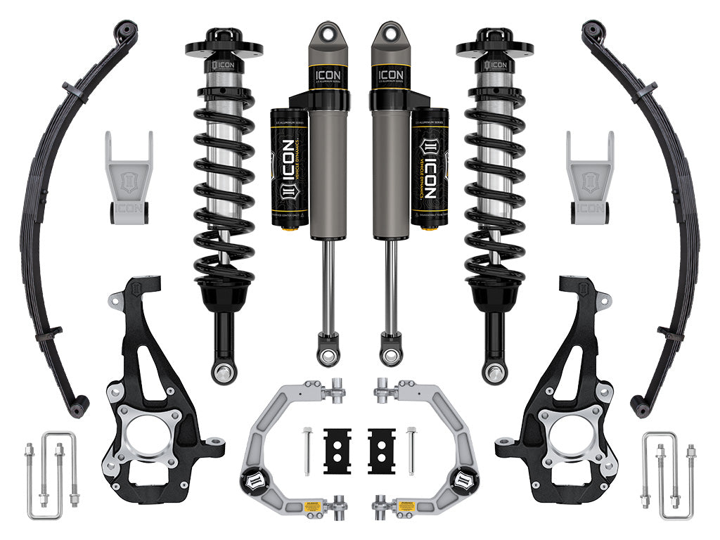 2021-2024 Ford F-150 4WD 3.5-4.5 Inch Lift Suspension System Tubular ICON Vehicle Dynamics-117