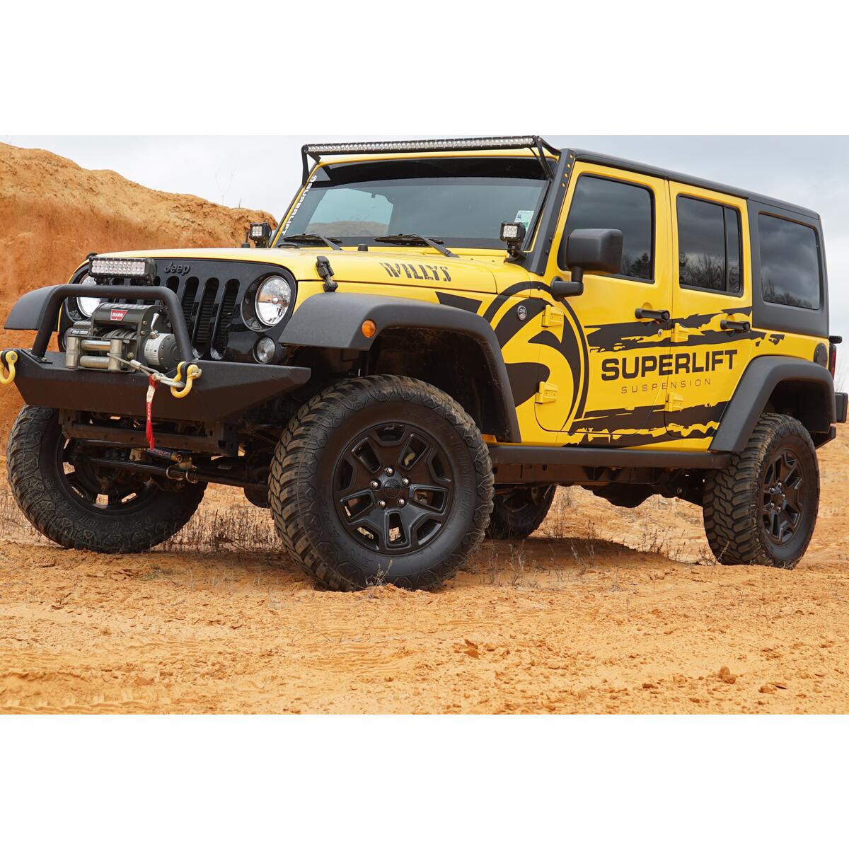 4 Inch Lift Kit 2007-2018 Jeep Wrangler JK Unlimited Standard Kit with Shocks Superlift-5
