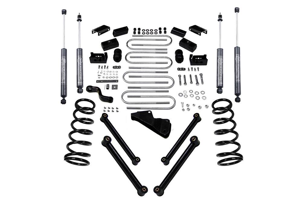 4 Inch Lift Kit 2010-2013 Dodge Ram 2500 and 2010-2012 3500 4WD Diesel Engine with Shocks Superlift-7