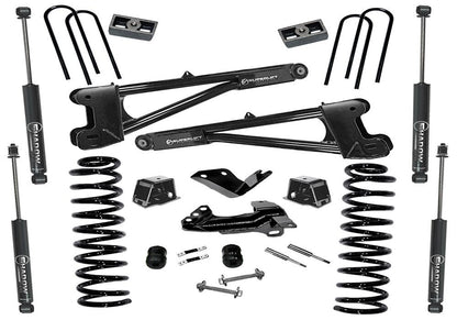 4 Inch Lift Kit 2005-2007 Ford F-250 and F-350 Super Duty 4WD Diesel Engine with Replacement Radius Arms and Shocks Superlift-3