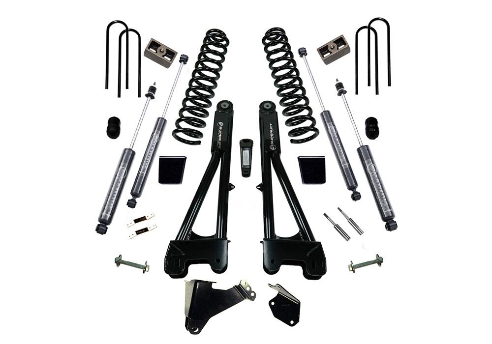 6 Inch Lift Kit 2005-2007 Ford F-250 and F-350 Super Duty 4WD Diesel Engine with Replacement Radius Arms and Shocks Superlift-1