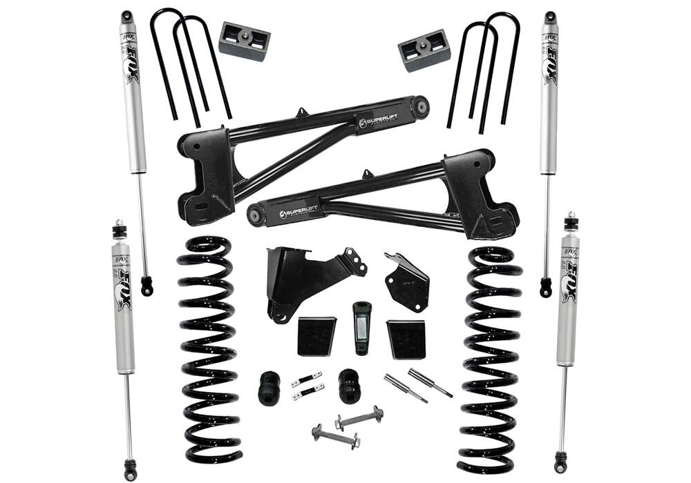 6 Inch Lift Kit 2005-2007 Ford F-250/350 4WD Diesel Engine with Replacement Radius Arms with Fox 2.0 Series Shocks Superlift