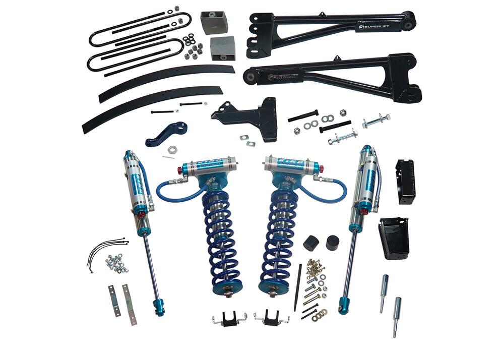 8 Inch Lift Kit 2005-2007 Ford F-250 and F-350 Super Duty 4WD Diesel Engine with Replacement Radius Arms and Shocks Superlift-1