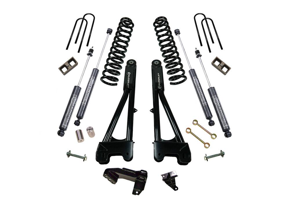 4 Inch Lift Kit 2008-2010 Ford F-250 and F-350 Super Duty 4WD Diesel Engine with Replacement Radius Arms and Shocks Superlift-3