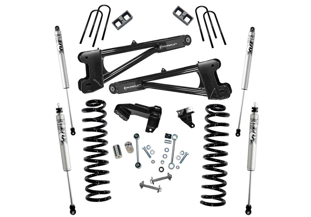 4 Inch Lift Kit 2008-2010 Ford F-250/350 4WD Diesel Engine with Replacement Radius Arms with Fox 2.0 Shocks Superlift-2