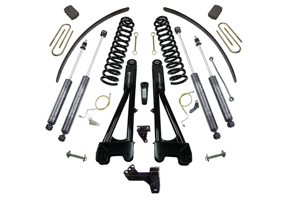 6 Inch Lift Kit 2008-2010 Ford F-250 and F-350 Super Duty 4WD Diesel Engine with Replacement Radius Arms and Shocks Superlift-3