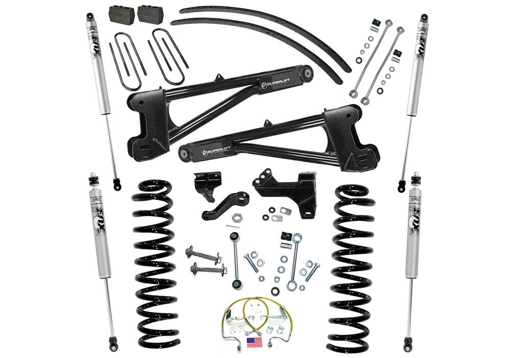 6 Inch Lift Kit 2008-2010 Ford F-250 and F-350 Super Duty 4WD Diesel Engine with Replacement Radius Arms and Shocks Superlift