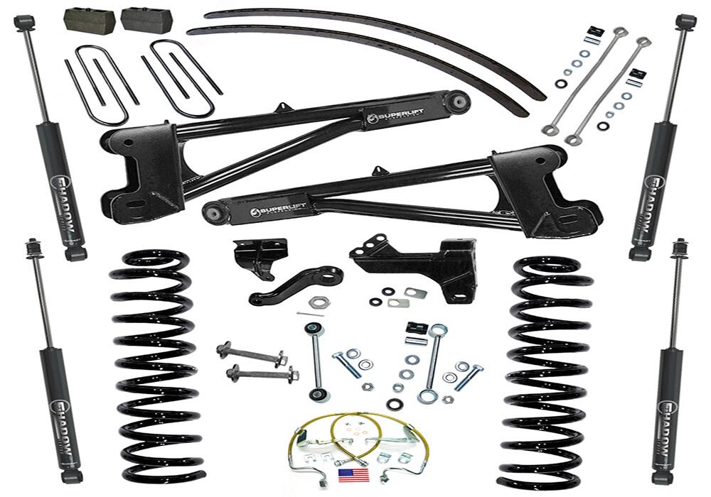 6 Inch Lift Kit 2008-2010 Ford F-250 and F-350 Super Duty 4WD Diesel Engine with Replacement Radius Arms and Shocks Superlift-5