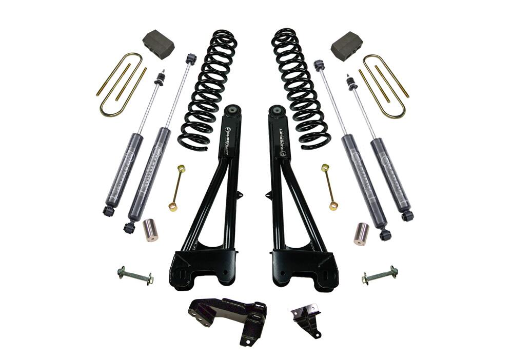 4 Inch Lift Kit 2011-2016 Ford F-250 and F-350 Super Duty 4WD Diesel Engine with Replacement Radius Arms and Shocks Superlift-3