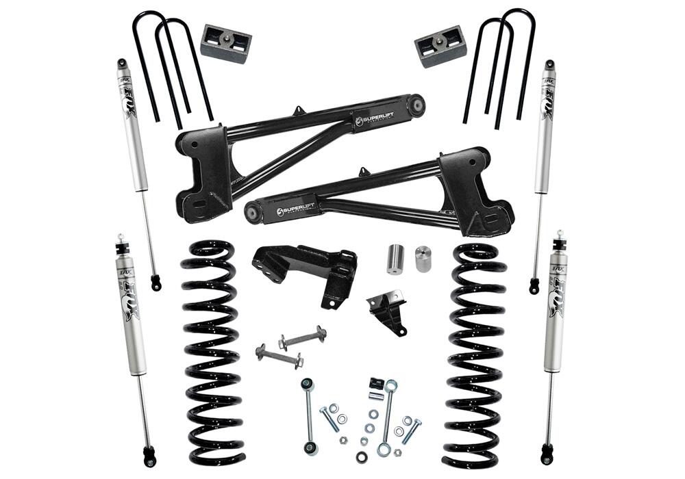 4 Inch Lift Kit 2011-2016 Ford F-250/350 4WD Diesel Engine with Replacement Radius Arms with Fox 2.0 Shocks Superlift-2