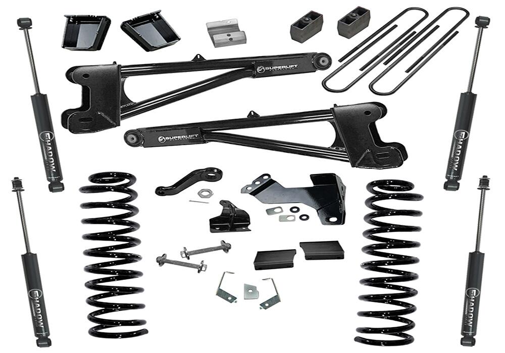 6 Inch Lift Kit 2011-2016 Ford F-250 and F-350 Super Duty 4WD Diesel Engine with Replacement Radius Arms and Shocks Superlift-3