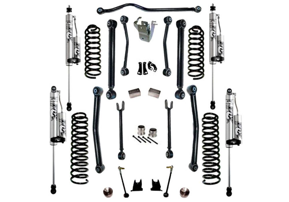 4 Inch Lift Kit 2007-2017 Jeep Wrangler JK Unlimited with Reflex Control Arms and Shocks Superlift-5