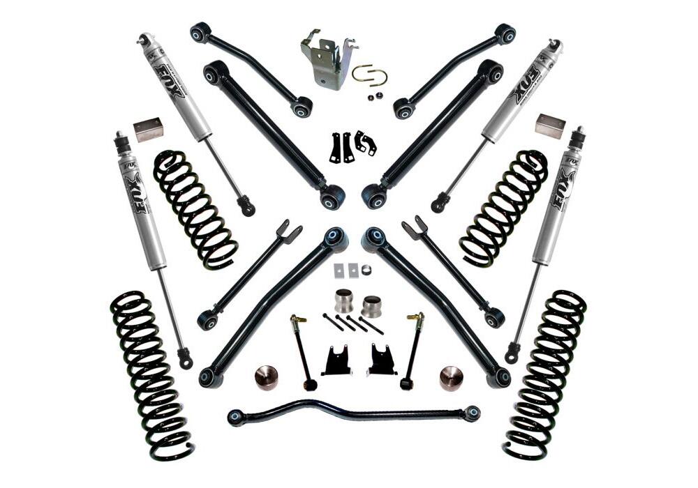 4 Inch Lift Kit 2007-2017 Jeep Wrangler JK Unlimited with Reflex Control Arms and Shocks Superlift-9