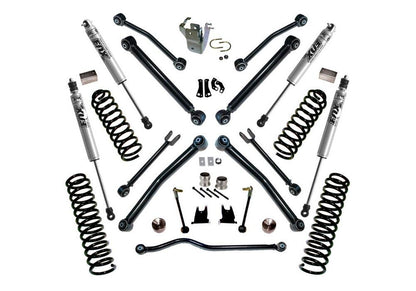 4 Inch Lift Kit 2007-2017 Jeep Wrangler JK Unlimited with Reflex Control Arms and Shocks Superlift-9