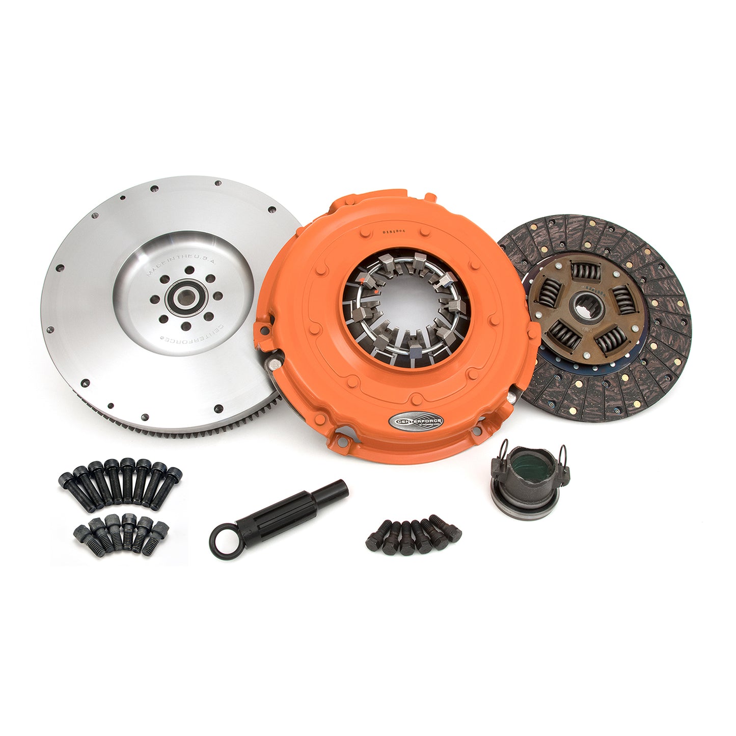 Performance Clutch and Flywheel Kit 127 Tooth Gear 0 in/oz Internally Balanced 8 Bolt Crank 465 ft/lbs Capacity 10.750 Inch Diameter 10-Spline Fits Jeep Wrangler and Wrangler JK 3.6L II Centerforce