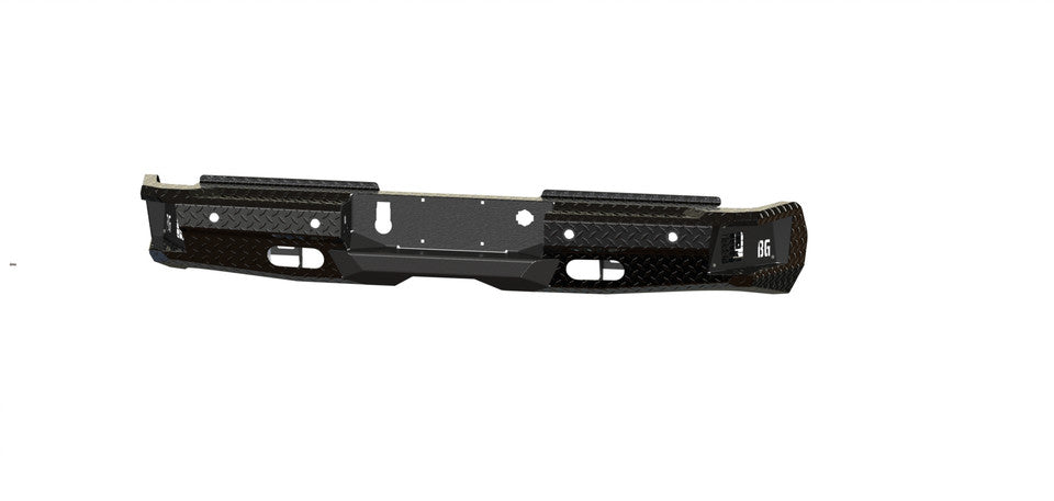 FT Rear Bumper For 2020-2026 Silverado/Sierra 2500/3500 HD Sensor Cutouts Bodyguard Bumpers