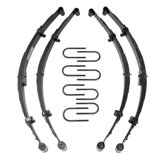 Lift Kit 4 Inch Lift Includes Front Leaf Springs Front/Rear U Bolt Kits Front/Rear Spring Bushing Kits 67-80 Toyota Land Cruiser Skyjacker
