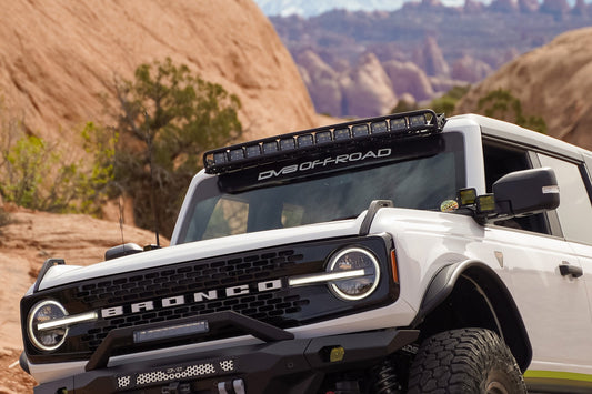 2021 2024 Ford Bronco 40 Inch Curved Light Bar Mount DV8 Offroad-1