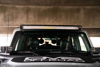 2021 2024 Ford Bronco 40 Inch Curved Light Bar Mount DV8 Offroad-10