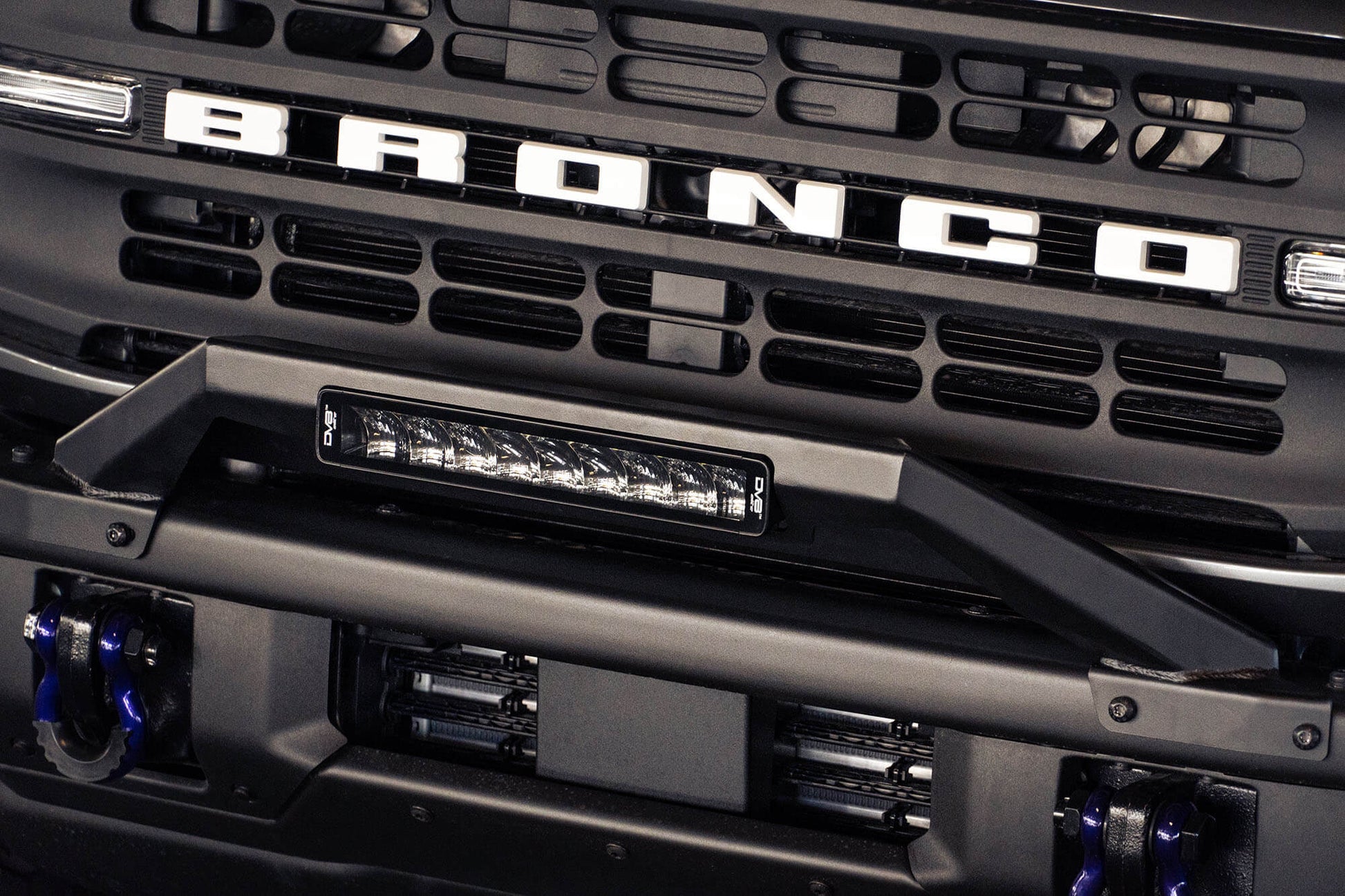2021 2024 Ford Bronco Factory Modular Front Bumper Bull Bar DV8 Offroad-11