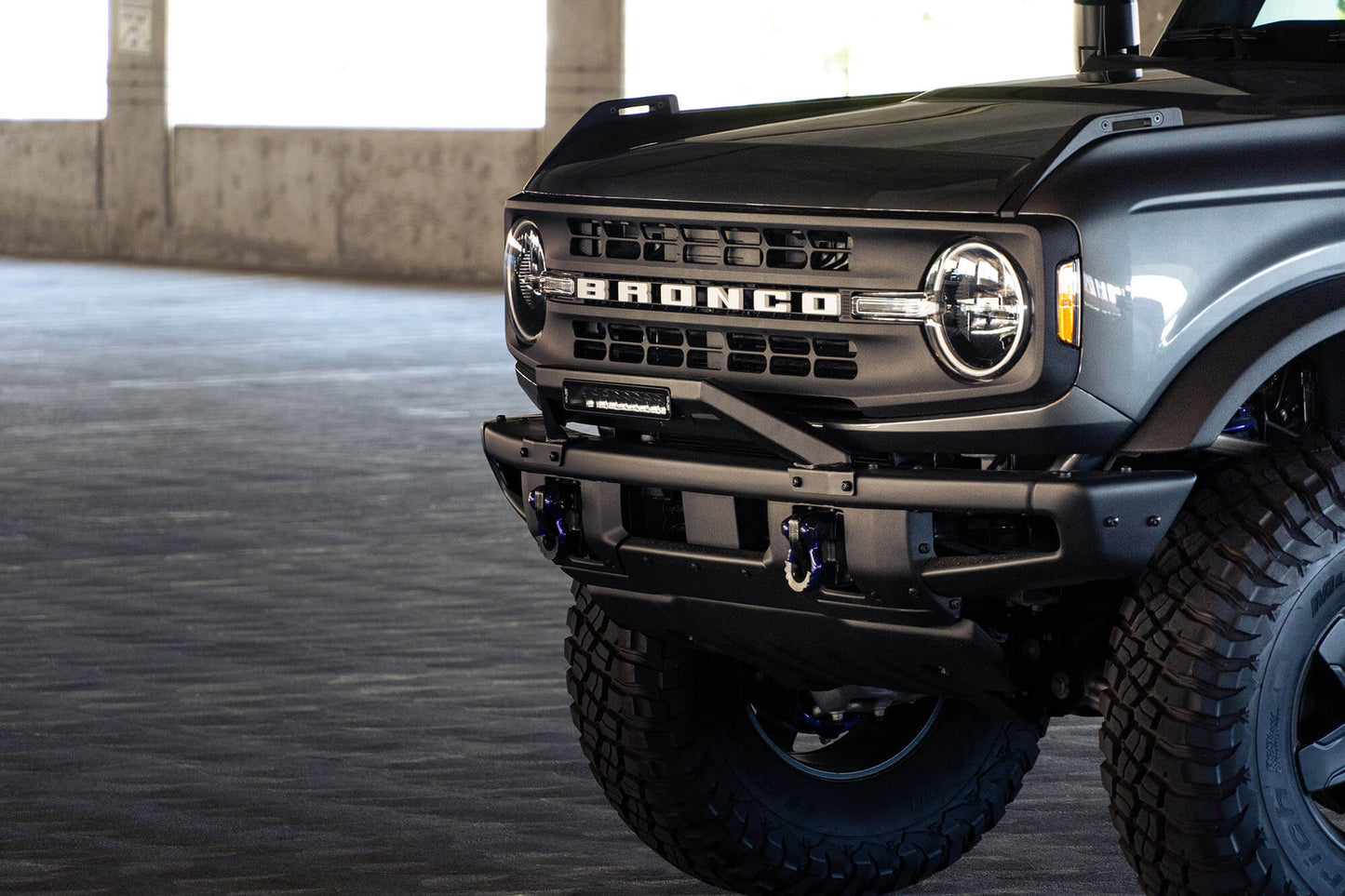 2021 2024 Ford Bronco Factory Modular Front Bumper Bull Bar DV8 Offroad-10