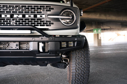 2021 2024 Ford Bronco Factory Bumper Pocket Light Mount DV8 Offroad-2