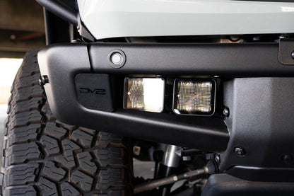 2021 2024 Ford Bronco Factory Bumper Pocket Light Mount DV8 Offroad-9