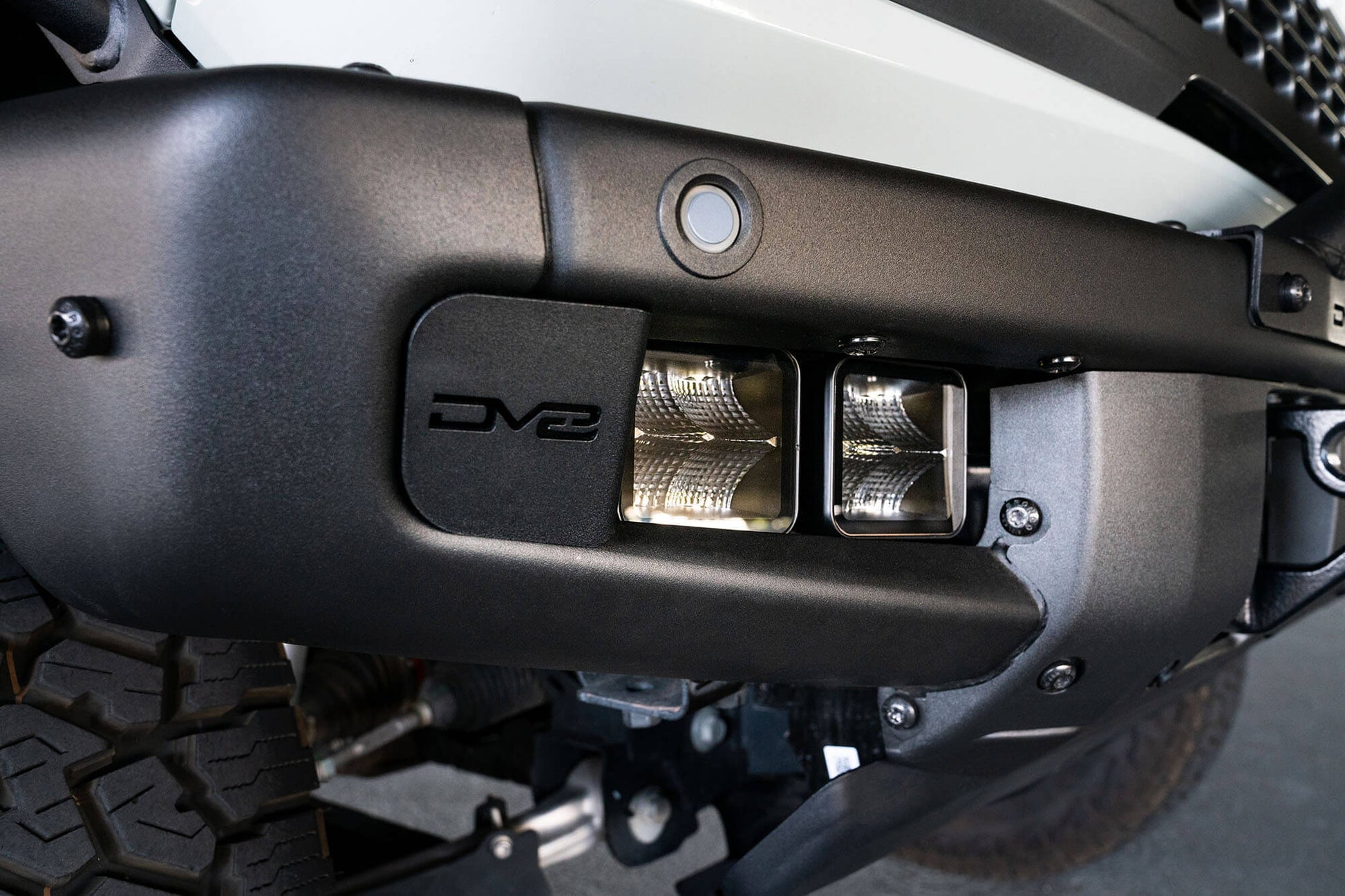 2021 2024 Ford Bronco Factory Bumper Pocket Light Mount DV8 Offroad-10