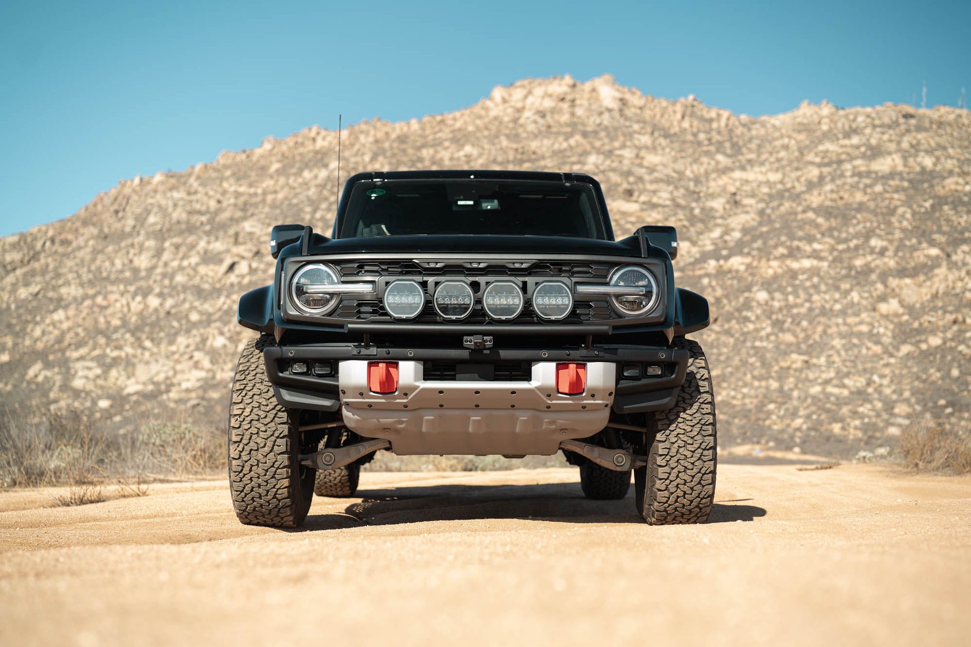 2021 2025 Ford Bronco Tube Push Bar DV8 Offroad-7