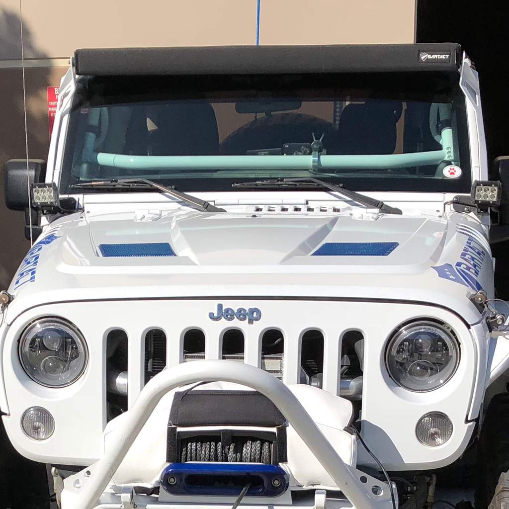 LED Double Row Light Bar Cover Black Fabric w/ Foam Backing Bartact-10