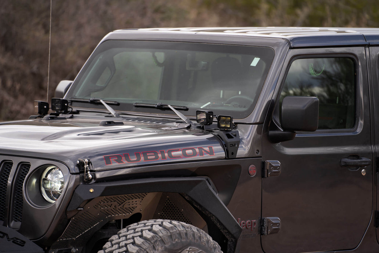 2018 2025 Jeep Wrangler JL JLU Gladiator JT A Pillar Dual Pod Light Mounts DV8 Offroad-1