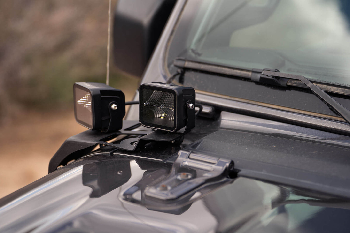 2018 2025 Jeep Wrangler JL JLU Gladiator JT A Pillar Dual Pod Light Mounts DV8 Offroad-8