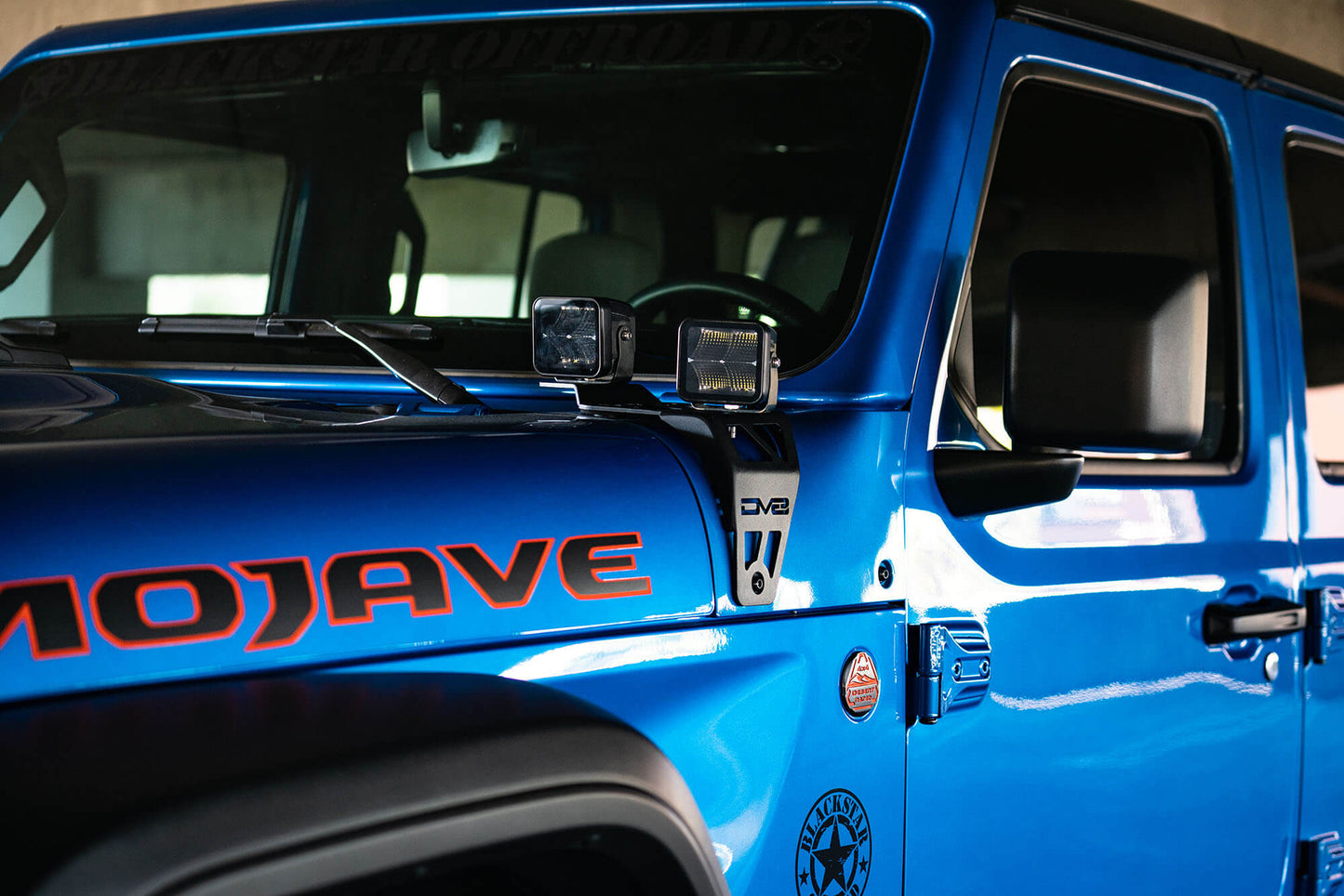 2018 2025 JeepWrangler JL JLU 392 Gladiator JT Moj Dual Pod Light Mounts DV8 Offroad