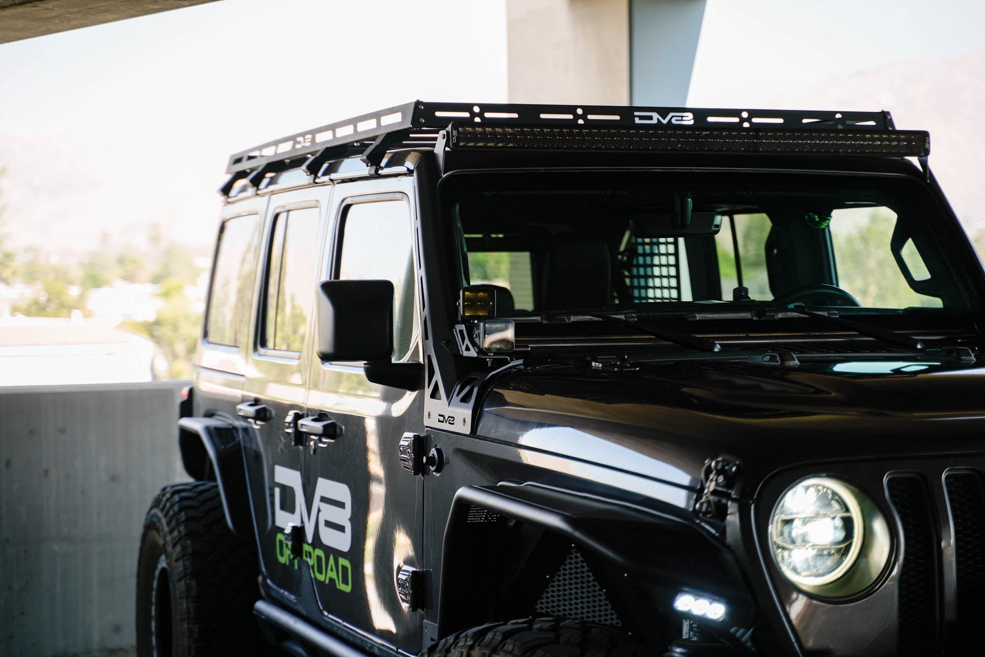 2018 2025 Jeep Wrangler JL JLU Gladiator JT 50 Inch Light Bar Mount DV8 Offroad-2