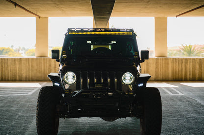 2018 2025 Jeep Wrangler JL JLU Gladiator JT 50 Inch Light Bar Mount DV8 Offroad-4